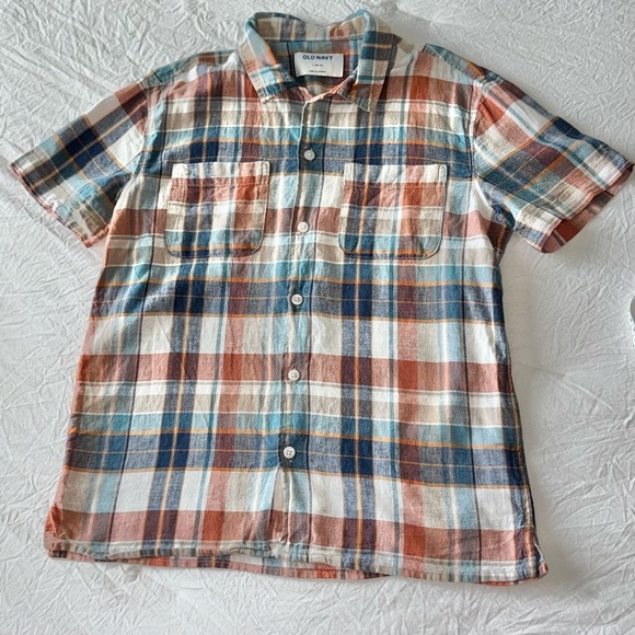 Old Navy Kid Plaid Shirt - Multicolor - Picture 1 of 5